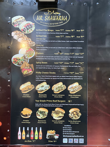 Photo of Mr. Shawarma Vancouver Shawarma and Cheesesteak, Burger, and Falafel - 655 Burrard Street At the corner of Burrard and, Melville St, Vancouver, BC V6Z 1A1